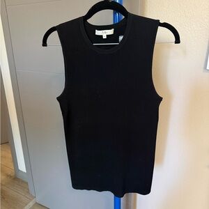 Tibi Classic Black Tank Top